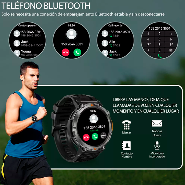 ChronoGuard™ - Reloj Inteligente Militar Indestrutible